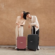 [Set of 3] ZORG 20+24+28 Inch PP Unbreakable TSA Double Coil Zipper Expandable Luggage Sets