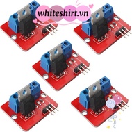 WHITESHIRT 5pcs Driver Module, red IRF520 MOSFET, irf520 mosfet Button Drive for Arduino MCU ARM Ard