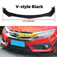BMW E60 Front Bumper Diffuser Lip Wrap Angle Splitters Black & Carbon