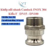 Camlock Stainless Steel 304 Quick Coupling Type F DN80 - DN100