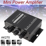 AK270 Power Amplifier Audio Karaoke Home Theater Amplifier 2CH Bluetooth Class D Amplifier USB/SD AU