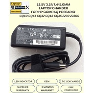 HP Compaq CQ40 CQ41 CQ42 CQ43 CQ35 2230 2230S 18.5V 3.5A 7.4*5.0mm 65W Replacement Laptop Notebook A