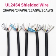 5 Meters UL2464 Shielded Wire 26/24/22/20AWG Channel Audio Line multi Cores Copper Signal Control Ca
