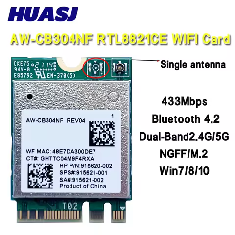 AW-CB304N RTL8821CE 802.11ACWiFi BT 4.2 combo adapter card Wireless network card suitable 2.4G+5G BT