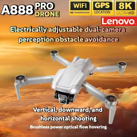 Lenovo A888 Pro Drone Professional 8K Dual Camera 5G WIFI Remote Control with screen Brushless Motor
