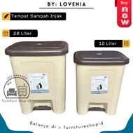 OK Lovenia - 12 Liter & 20 Liter Cream Trash Can Kitchen Trash Can, Bathroom/