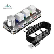 Mini Mechanical Keyboard 3 Key 1 Knob Macro Custom Keyboard Gaming Programming  Keyboard Keypads