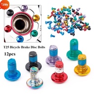 SHLY 12pcs Cycle Bicycle Screws M5*9 T25 Stainless Steel Rotor Bolt