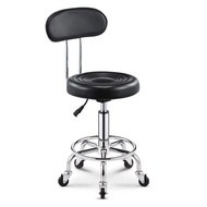 Bar Stool Large Work Stool Hairdressing Chair Bar Stool High Stool Bar Chair Round Stool Adjustable 