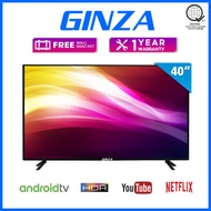 GINZA Smart TV 40 Inch Flat Screen TV With Bracket