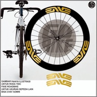 Bicycle rims sticker ENVE gold Bicycle rims sticker