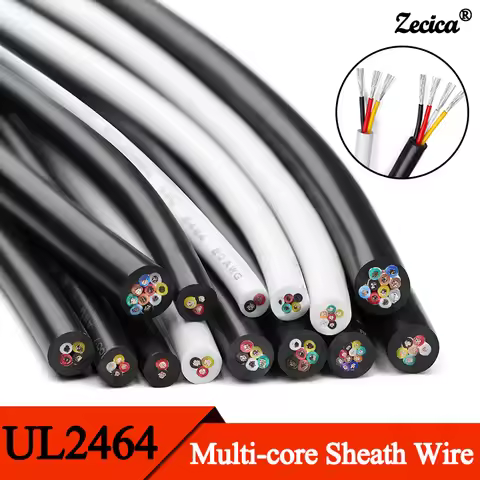 2/5/10m UL2464 Multi-Core PVC Wire 30 28 26 24 22 20 18 16 14AWG 2 3 4 5 6 7 8 9 10 Cores Channel Au