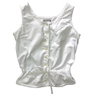 BEWITCH White Sleeveless Shirt