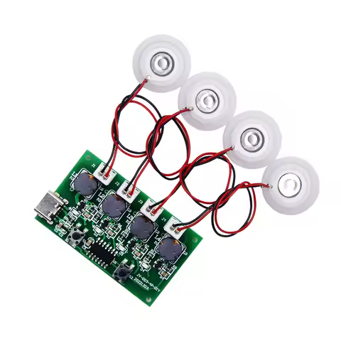 Humidifier DIY Kits Mist Maker And Driver Circuit Board 4 Fogger Atomization For DIY Plant Moisturiz