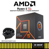 AMD Ryzen 5 7500F Desktop Processor with Wraith Stealth Cooler (3Yrs Warranty)