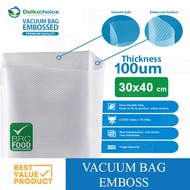 (PACK) 30x40 Vacuum Plastic Food Vacuum Embossed Embossed 30 X 40 cm