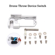 RC Drone Thrower Lightweight Aluminum Throw Device Switch Drone Fishing Bait Thrower For MG996 Servo