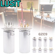 LUSIT 1Pcs Valve Base, DIY Tin-Plated Vacuum Tube Socket,  PCB Mount with Aluminum Shield Vintage Au