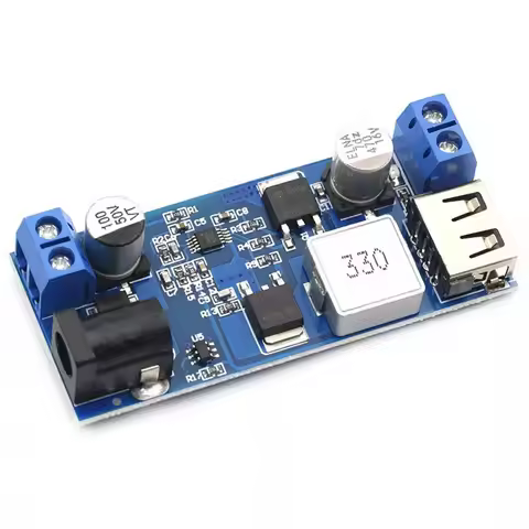 1-10PCS DC-DC 24V/12V To 5V 5A Step-down Charging Module USB Buck Step Down Converter Module Step-do
