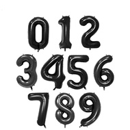 <READY STOCK> Big 40 Inch (40") Black Number Foil Balloon / Decor Balloon (Aluminium Number Balloon 