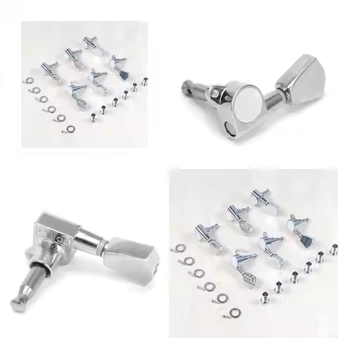 6Pro Chrome Guitar String Tuning Keys Pegs Tuners Machine Heads For Gibson 3R+3L