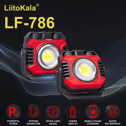 LiitoKala LF-786 Rechargeable Work Light Durable Endurance Bright Illumination for Multiple Applicat