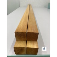 Balau Solid Kayu 2" X 2" X 7 FT (37mm x 37mm x 7 ft)(E4E Rounded) - Ketam