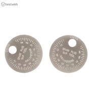 2pcs SparkPlug Gap Gauge Measurement Tool 002 to 010 Inch 062 to 24mm Zinc Alloy