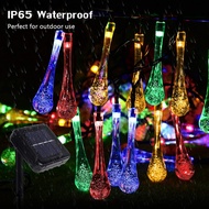 Solar Water Drop Light String LED Outdoor Decoration Waterproof Atmosphere Light Solar Water Drop Co