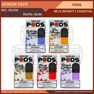 Demon Vape Pods 5% Vape Juice E Liquids Replacement RELX Essential Infinity Compatible