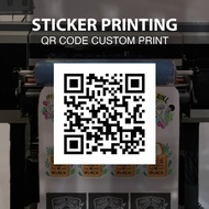 [Sticker] QR Code Custom Printing - Glass Sticker / Product Sticker / Label Sticker