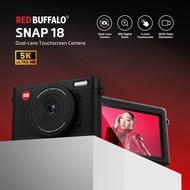 Red Buffalo Snap 18 Dual-Lens Touchscreen Camera Digital Camera 18x Digital Zoom Ultra-Portable 5K V