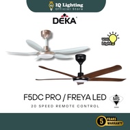 🔥HOT🔥 DEKA F5DC PRO LED / FIERO FREYA LED WITH 3 COLOUR LED LIGHT WITH REMOTE CONTROL DC MOTOR CEILI