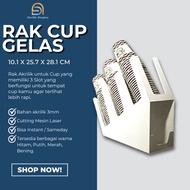 Plastic Cup Rack | Plastic Glass Rack | Acrylic Coffee Cup Rack | Coffee Cup Rack