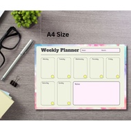Weekly Planner A4 Size 80gsm 50 sheets