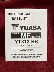 แบตเตอรี่รถ bigbike superbike MF pafecta YUASA YTX12-BS 12V 10AH สำหรับ รถรุ่น VULCAN NINJA650 Er6N 