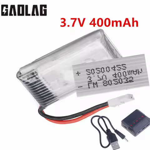 3.7V 1S 400mah lipo Battery For X4 H107 H31 KY101 E33C E33 U816A V252 H6C