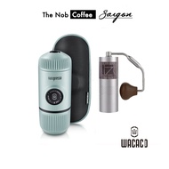 Wacaco Nanopresso Travel Combo and 1Zpresso Q2S | Portable coffee maker and mortar for travel