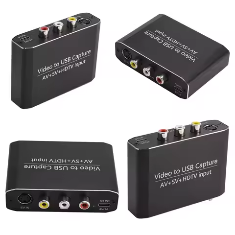 AV/S-VIDEO/HDMI-Compatible Video Capture Card Converter USB 3.0 Game Capture Card Video Recorder Gra