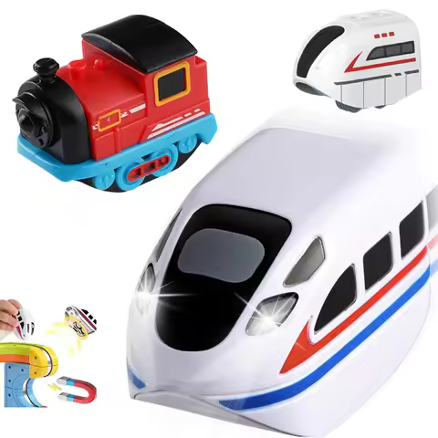 Electric Train Carsfor klick Rail,USB Rechargeable Train for Kids Electric Train Set Tracks,For Klic