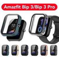 Amazfit Bip 3 Bip 3 Pro Hard PC Case With Tempered Glass Full Coverage Cover Smart Watch Amazfit Bip