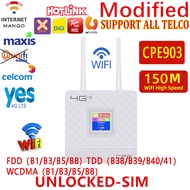 (Modified)4G Router CPE903 external antenna WiFi Hotspot Wireless 3G/4G Wifi router WAN LAN Broadband CPE External Antennas Router With Sim Card Slot