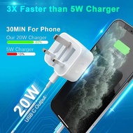 20W PD Fast Charger, Charger Set for i-Phone 15/16  Charger Plug with 1M Type-C Ci-Phone 16/15ProMax