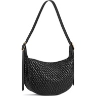 BOSTANTEN Ladies Handbag Crescent Messenger Bag Vegan Leather Shoulder Bag Wanderer Handbag Adjustab