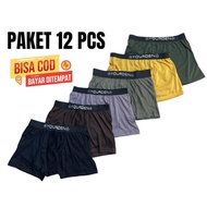paket 12 pcs celana dalam boxer sot pria dewasa baham adem nyaman sempak laki laki