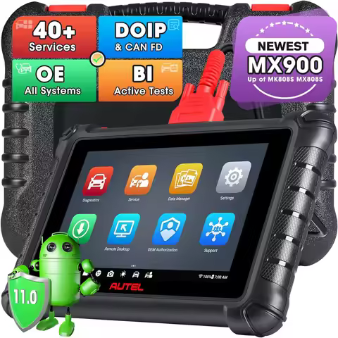 Autel MaxiCheck MX900 Car Diagnostic Tool CAN FD DoIP Bidirectional Auto OBD2 Scanner OE All Systems