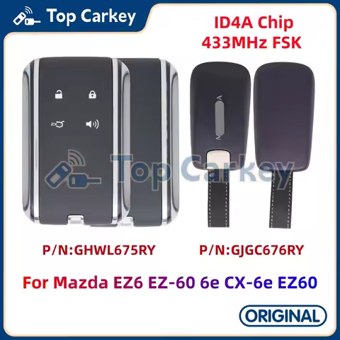 TopCarkey Original OEM GHWL675RY GJGC676RY Smart Remote Key ID4A Chip 433MHz NFC Key Card for Mazda 