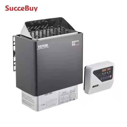 SucceBuy Sauna Heater 3/4.5/6/9KW 220V Electric Sauna Stove Steam Bath Sauna Heater for Max. 317-459