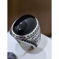 A111, cincin akik bertatah perak 925