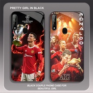 HK-57 FC Ronaldo Glass KACA Casing for OPPO Realme A33 A53 C17 A53S 7i A31 A32 2020
